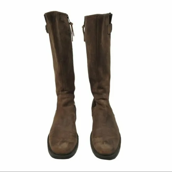 Timberland Lexiss Tall Nubuck Distressed Leather Waterproof Boots 8.5