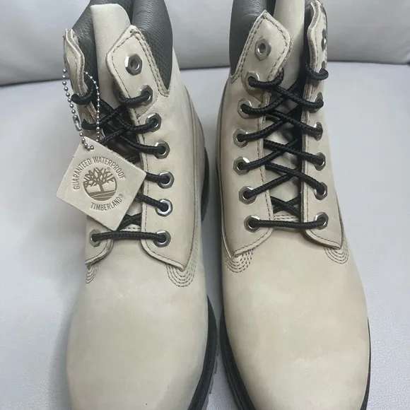 Timberland Premium 6 Inch Lace Waterproof Light Brown Nubuck Men’s Size 9 NEW