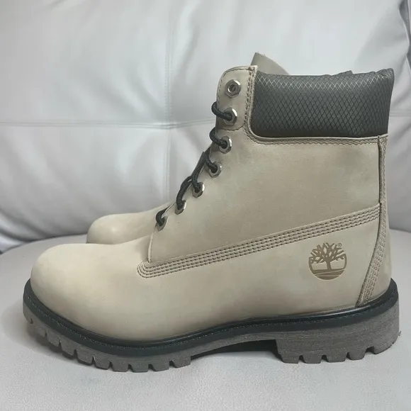 Timberland Premium 6 Inch Lace Waterproof Light Brown Nubuck Men’s Size 9 NEW