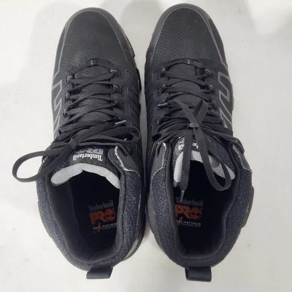 Timberland PRO Mens PowerPoint High Top Sport Alloy Safety Toe  Black Size 13