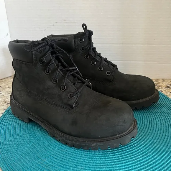 Timberland Waterproof Black Leather Boots