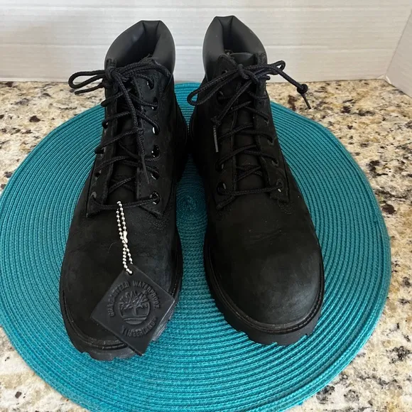 Timberland Waterproof Black Leather Boots