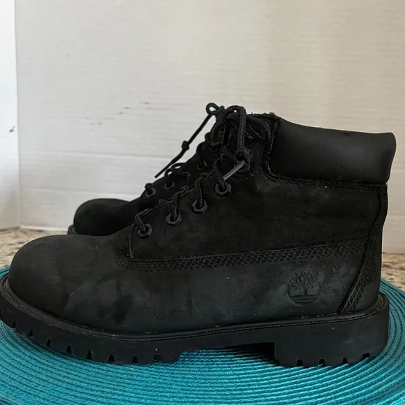 Timberland Waterproof Black Leather Boots