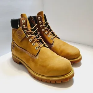 Timberland Wheat Nubuck Mens 10061 Waterproof Round Toe BootsSize 12M