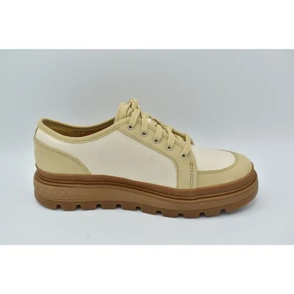 Timberland Womens Size 10 Ray City EK  Natural Canvas Oxford Platform Shoes