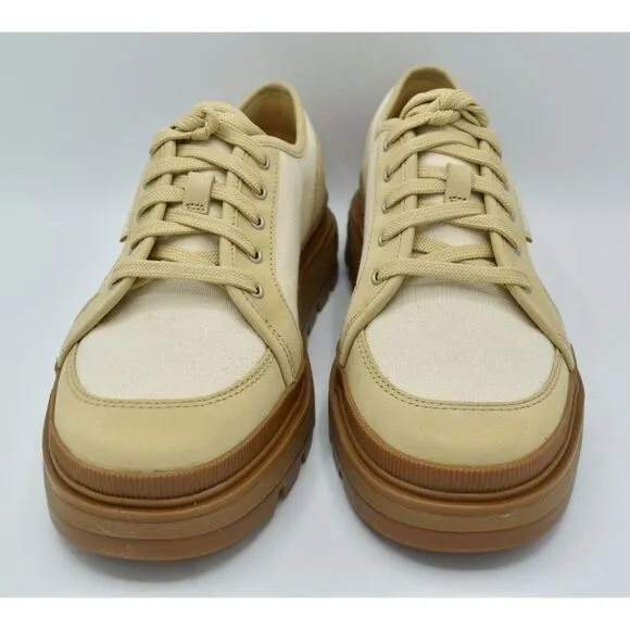 Timberland Womens Size 8.5 Ray City EK  Natural Canvas Platform Oxford Shoes