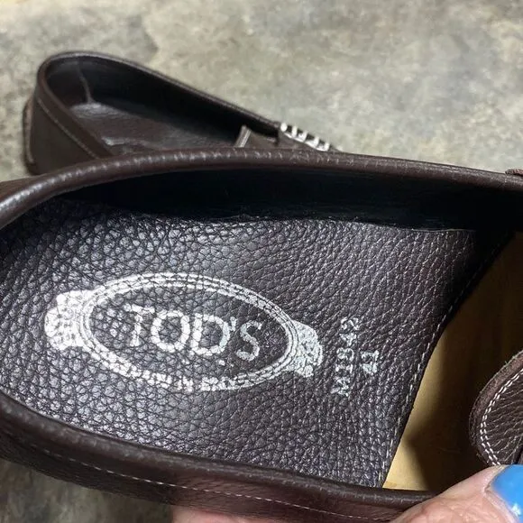 Tod’s Brown Driving Slip On Loafer Shoes Size 7