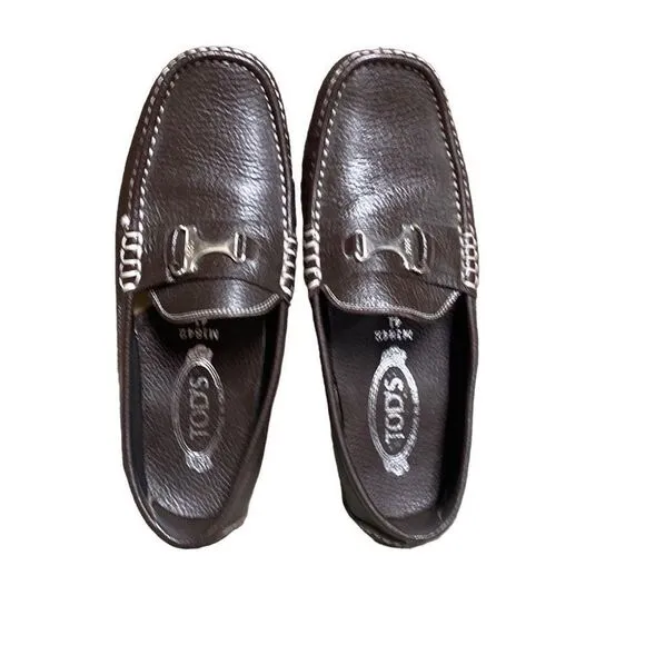 Tod’s Brown Driving Slip On Loafer Shoes Size 7