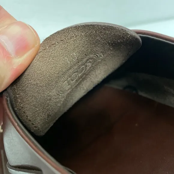 TOD’S Made in Italy Square Toe Boat Shoe in Brown Leather Size 13 $695