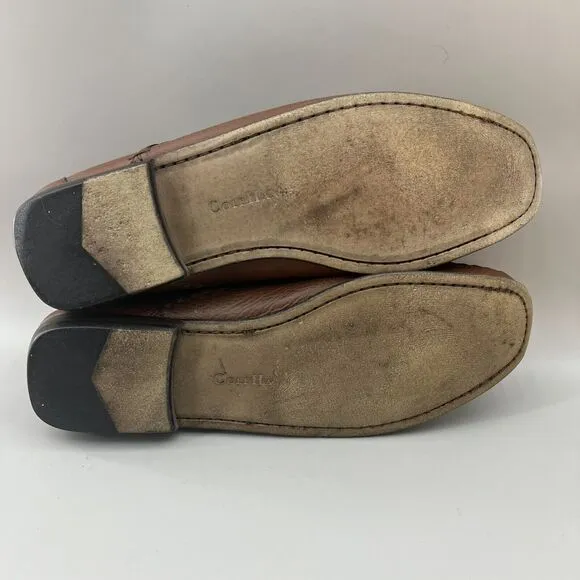 TOD’S Men Size 9.5 US, 8.5 UK Shoes Brown Leather Slip-On Driving Penny Loafers