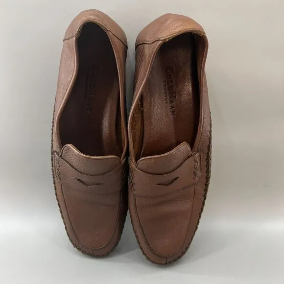 TOD’S Men Size 9.5 US, 8.5 UK Shoes Brown Leather Slip-On Driving Penny Loafers