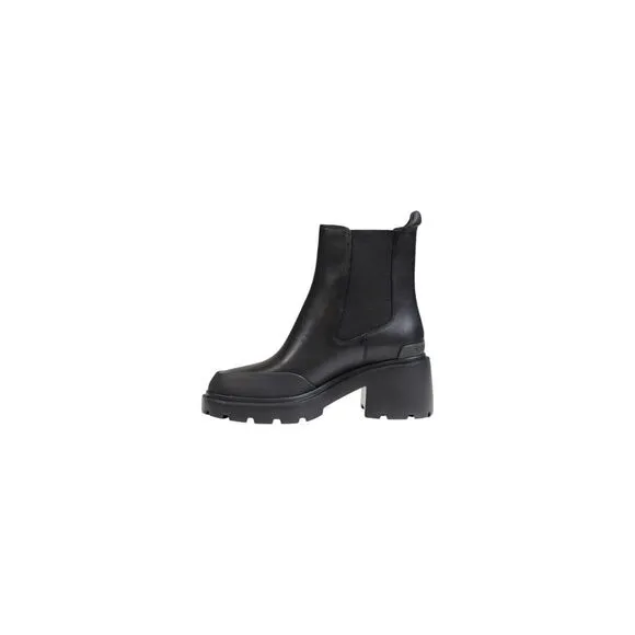 Tommy Hilfiger Jeans Flared Heel Chelsea Boots FW0FW06470 Women Black