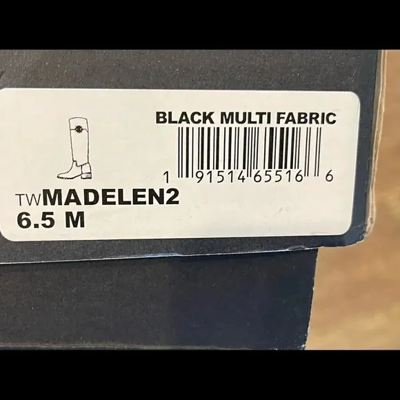 TOMMY Hilfiger Women's Black Knee High MADELEN Equestrian Boots Size 6.5