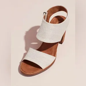 Tom’s canvas sandal heels