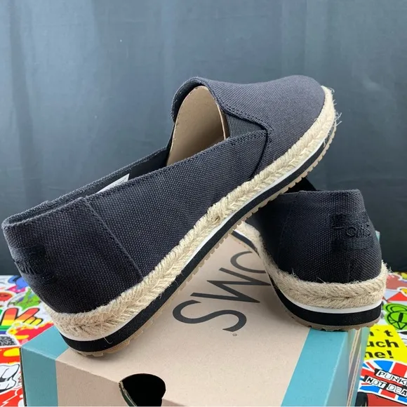 Toms Palma Black Canvas   Twine Women's Various Sizes
