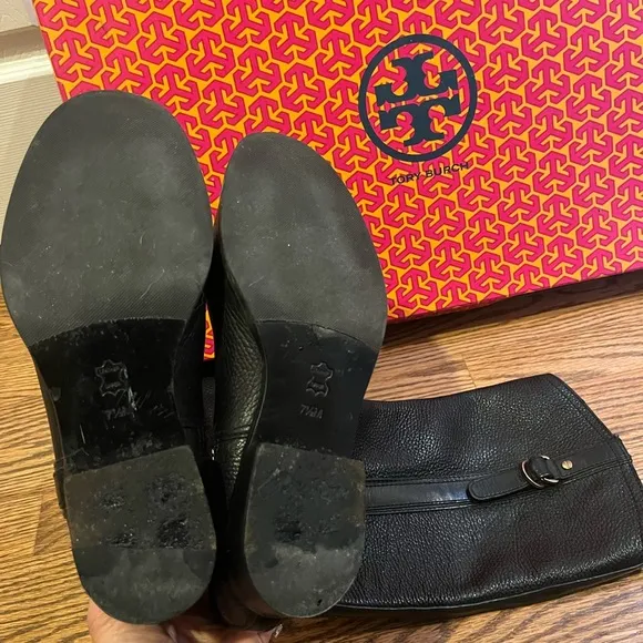 Tory Burch Tall Riding Leather Boots