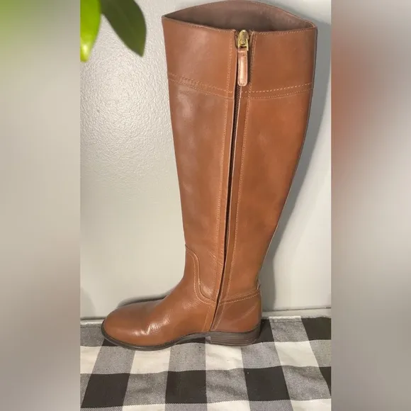 Tory‎ Burch Women’s Ashlynn Tall Leather Riding Boots Size 6.5