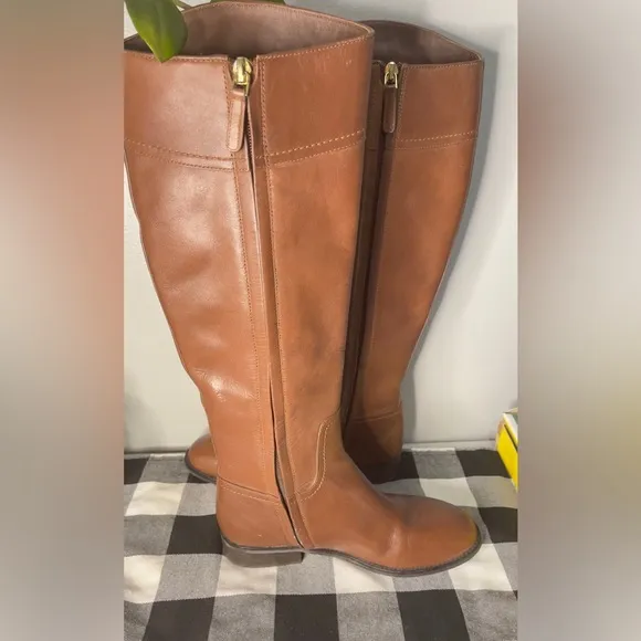 Tory‎ Burch Women’s Ashlynn Tall Leather Riding Boots Size 6.5