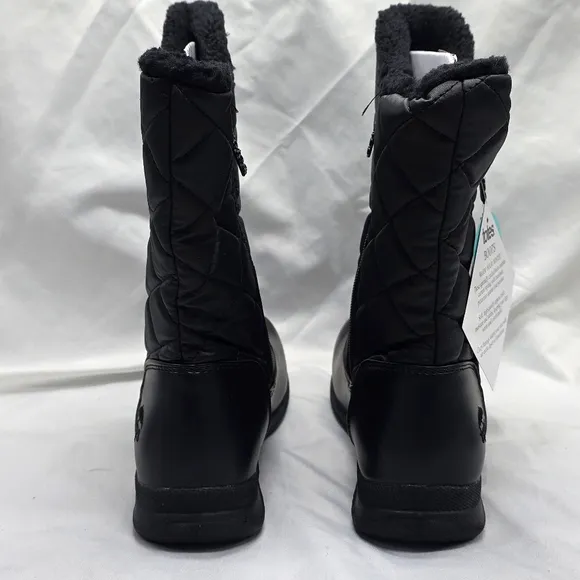 Totes Edgen ThermoLite Black Winter Ladies 7 W Boots New In Box