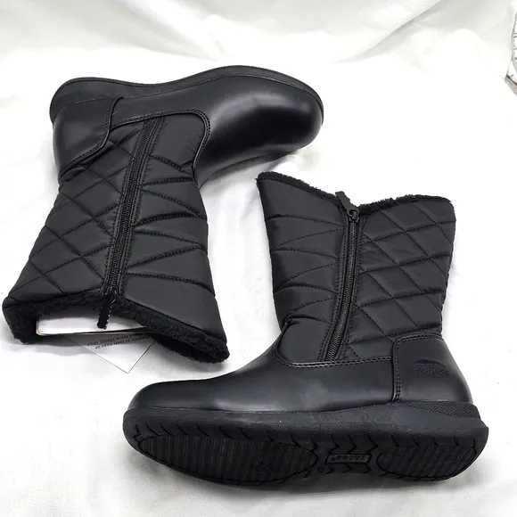Totes Edgen ThermoLite Black Winter Ladies 7 W Boots New In Box