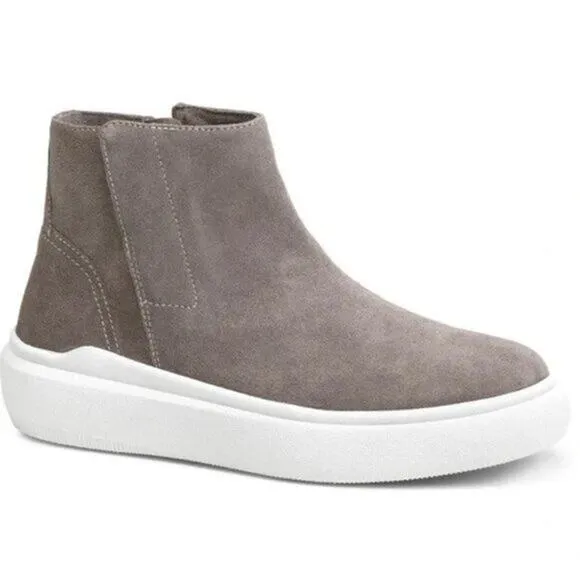 TRASK LILA ZIPPER HIDDEN ZIP PLATFORM SNEAKERS BOOTIE WOMAN 7 NWOB WATERPROOF