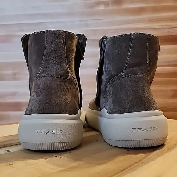 TRASK LILA ZIPPER HIDDEN ZIP PLATFORM SNEAKERS BOOTIE WOMAN 7 NWOB WATERPROOF