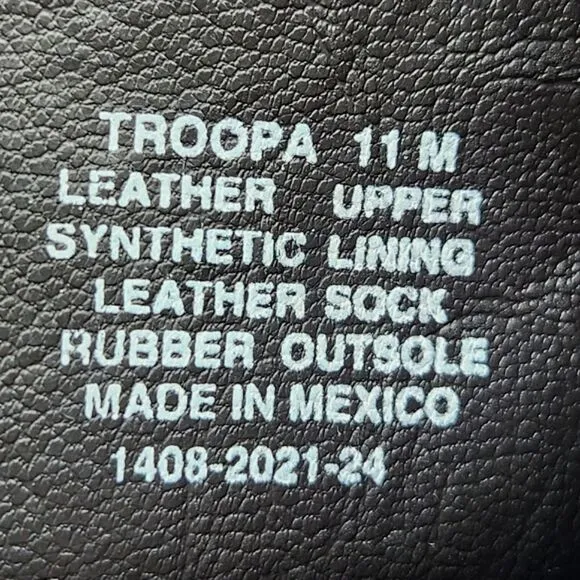 Troopa Combat Boots Womens Size 11 Brown Leather Lace-up Granny Grannycore Retro