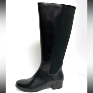 Trotters Women’s Misty Tall Black Leather Boots, Size 8.5 Narrow.