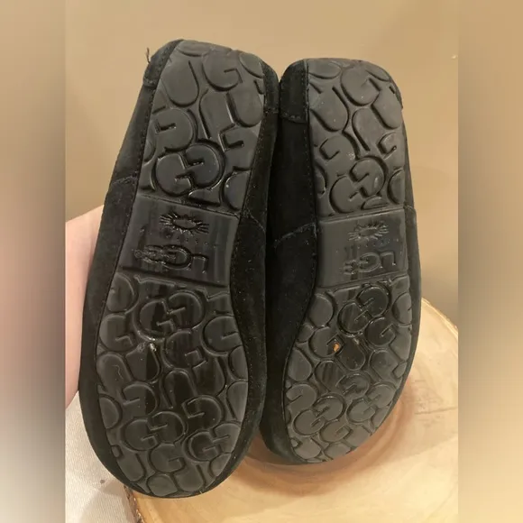 UGG ASCOT NOBLE SHEEPSKIN MEN'S MOCCASIN SLIPPERS House Shoes Black 1015673 9