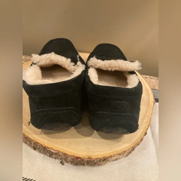 UGG ASCOT NOBLE SHEEPSKIN MEN'S MOCCASIN SLIPPERS House Shoes Black 1015673 9