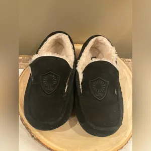 UGG ASCOT NOBLE SHEEPSKIN MEN'S MOCCASIN SLIPPERS House Shoes Black 1015673 9