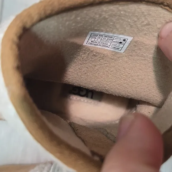 Ugg Australia Kids Girl Cozy Knit Tan Leather Boots Shoes Sz 7 Toddler