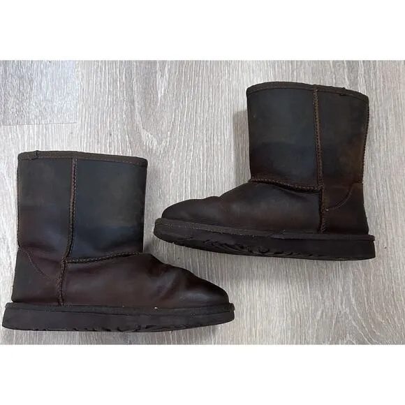 UGG Australian Bomber Short‎ Boots|Dark Brown|Sz 4