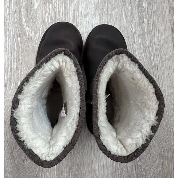 UGG Australian Bomber Short‎ Boots|Dark Brown|Sz 4