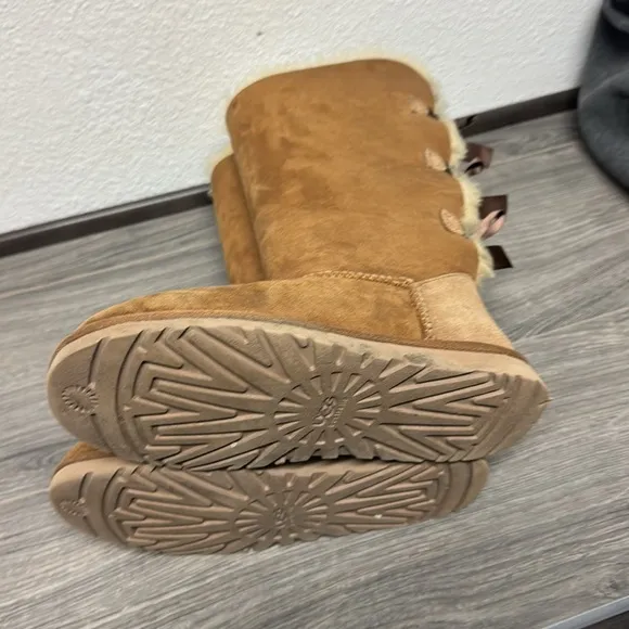 UGG Bailey Bow II Suede Tall Water-Resistant Boots
