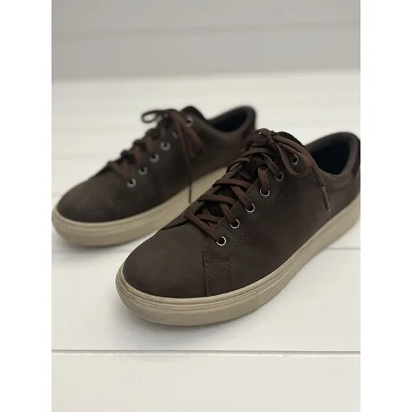 UGG BAYSIDER LOW WEATHER GRIZZLY LEATHER WATERPROOF SIZE‎ 8.5 MENS SHOES 1117478