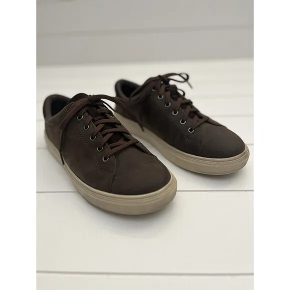 UGG BAYSIDER LOW WEATHER GRIZZLY LEATHER WATERPROOF SIZE‎ 8.5 MENS SHOES 1117478