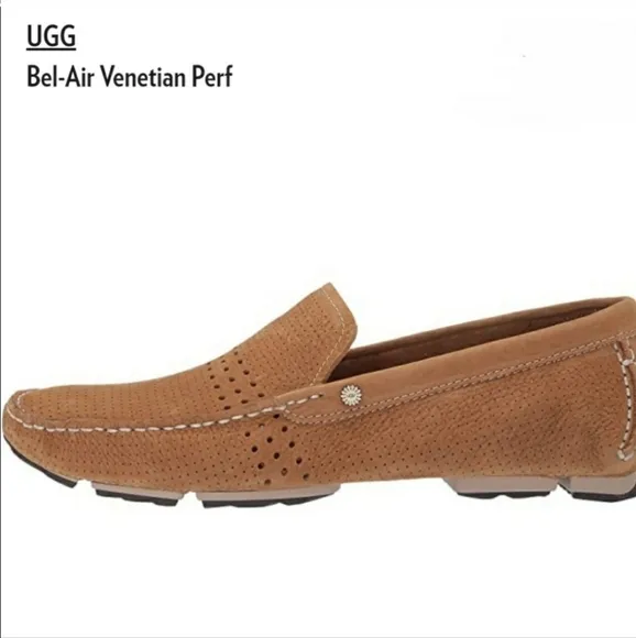 UGG Bel-Air Venetian Perf Driver Shoes Caramel