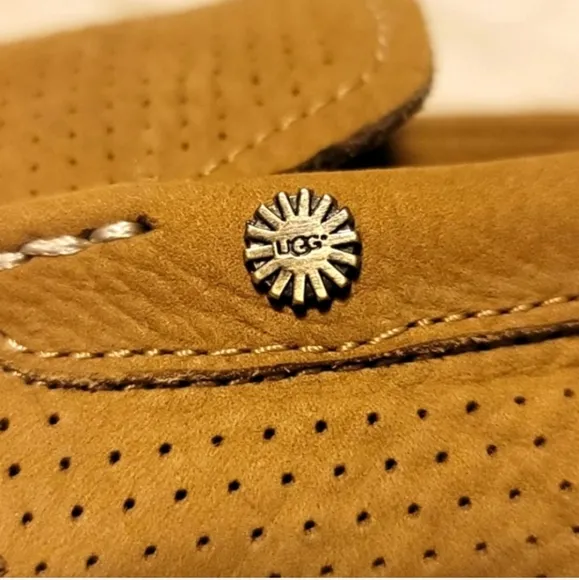 UGG Bel-Air Venetian Perf Driver Shoes Caramel
