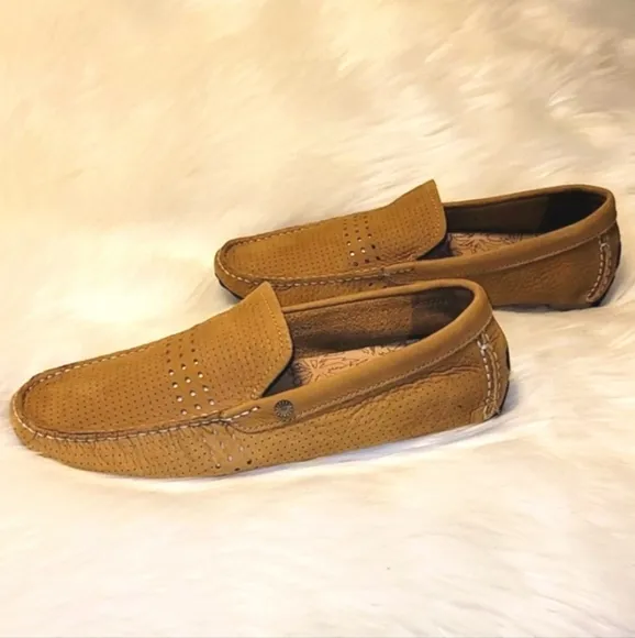 UGG Bel-Air Venetian Perf Driver Shoes Caramel