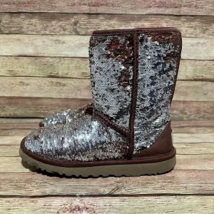 Ugg Brown Sequin Short Boots