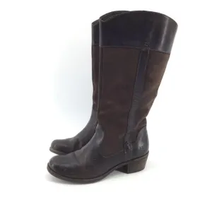UGG Cassis Tall Brown Suede Leather Boots
