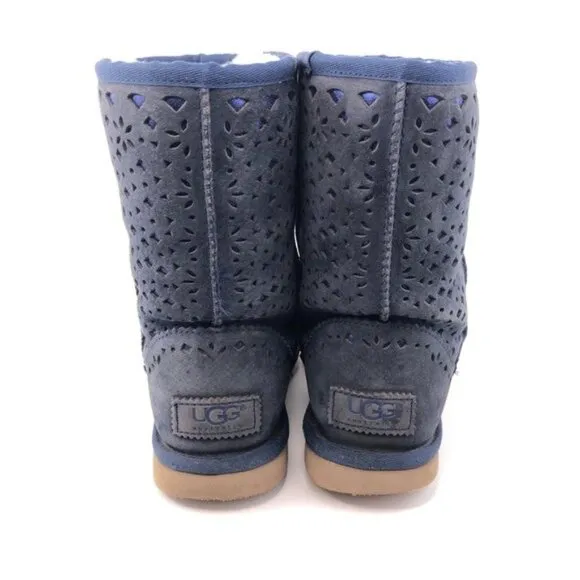 UGG Classic Short Flora Perforated Winter Boots 6