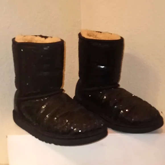 Ugg Classic Short Sequined Sparkly Boots