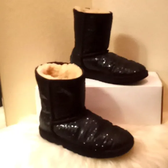 Ugg Classic Short Sequined Sparkly Boots