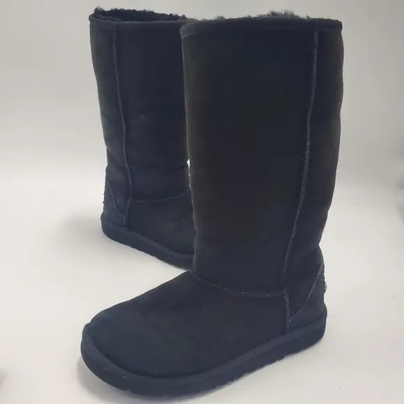 Ugg Classic Tall Boots Black Suede