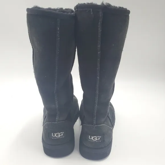 Ugg Classic Tall Boots Black Suede