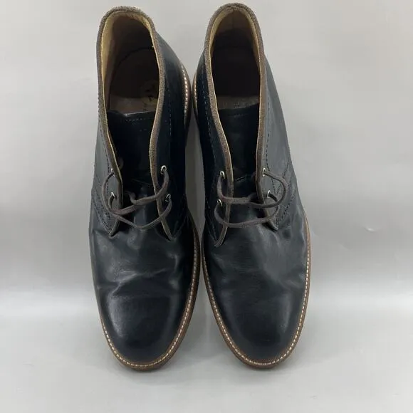 UGG Dagmann Chukka Boots Men's Size 12 Black Leather Comfort Ankle Lace Up Shoes