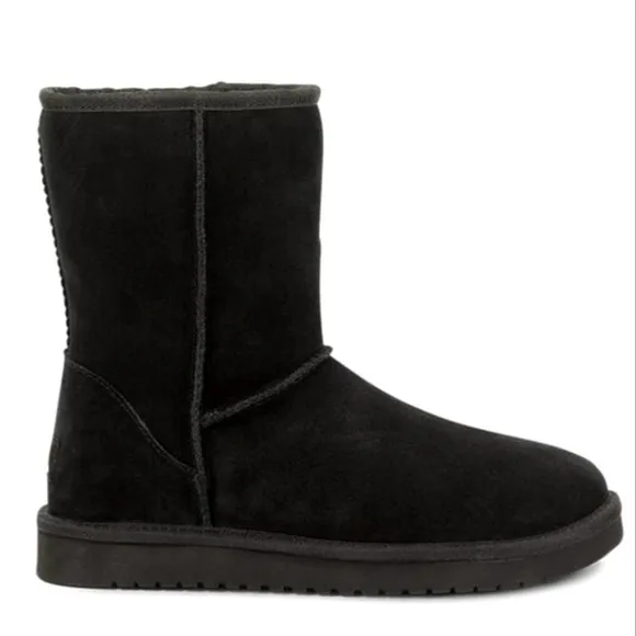 UGG Koola Short Black Boots Size 6 NWB