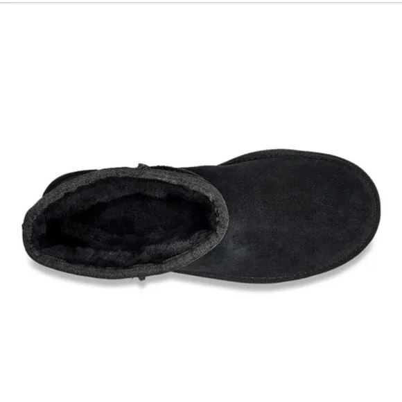 UGG Koola Short Black Boots Size 6 NWB